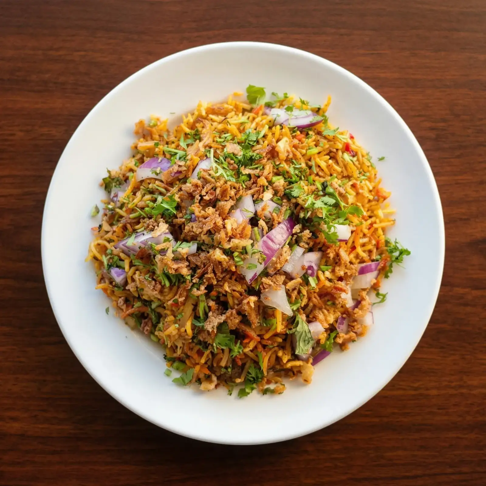 Chicken Dum Biryani at Chandigarh Curry House Calgary - fragrant basmati rice with spiced chicken